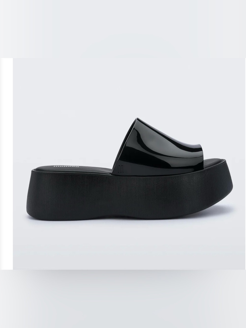 Melissa Black Platform Slide Sandals